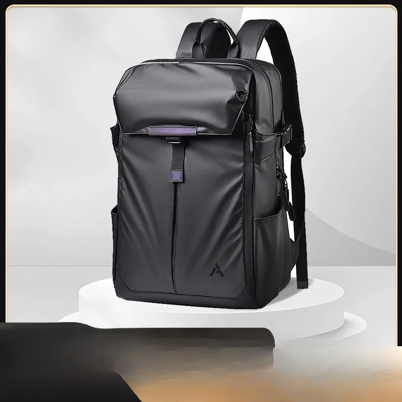 2025 Spring/summer New Men's High End Backpack Waterproof Expansion Computer Business Travel Bag Fashion Multi Functional Large Capacity Student 