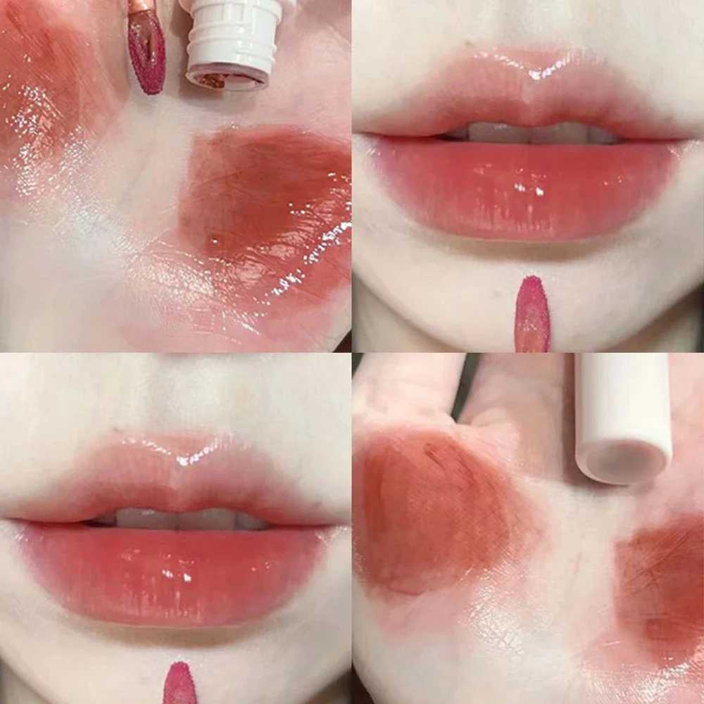 Mirror Water Lip Gloss Lasting Crystal Jelly Lip Glaze Moisturizing Transparent Waterproof Liquid Lipstick Lips Makeup Cosmetics W250312