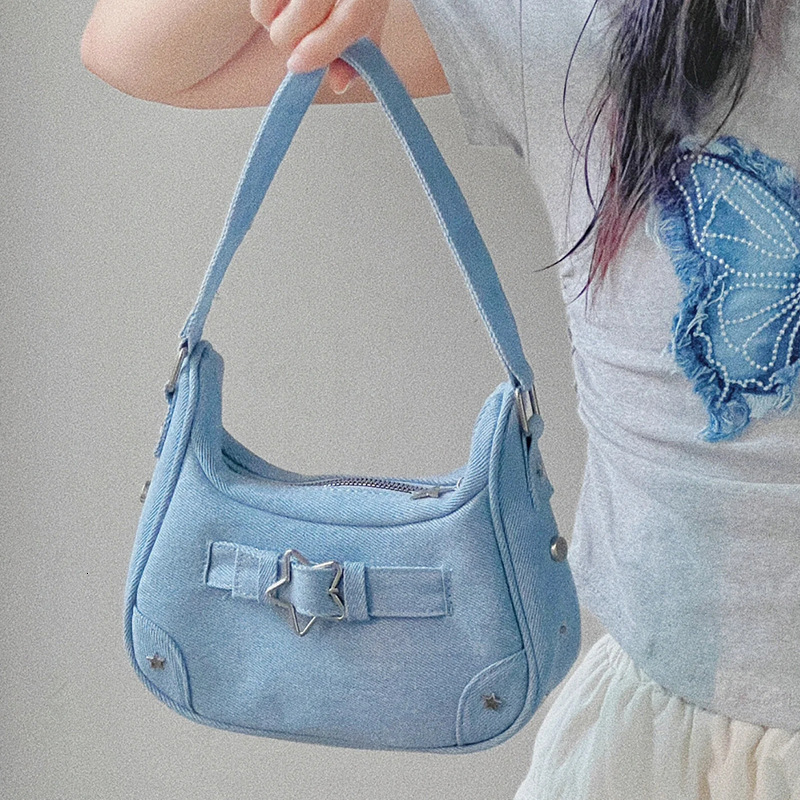 Summer 2025 American Hot Girl Pentagram Underarm Bag Women S Hip Hop Style Handbag Fashion Designer Mini Underarm Bag Casual Crossbody Bag Wallet Phon