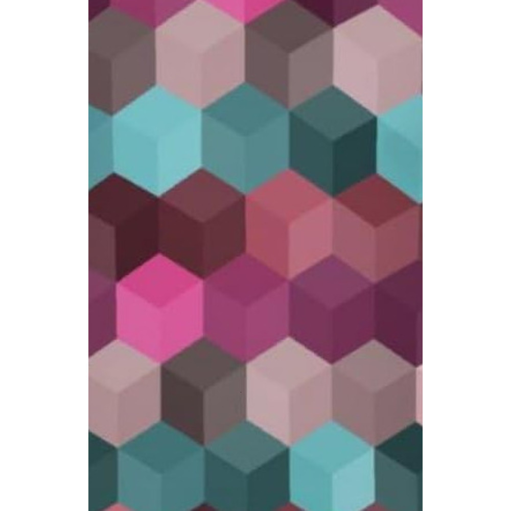 Mens T shirt 3D Geometric T-Shirt, Pink and Teal Hexagon Pattern, Graphic Print, Short Sleeve tee Casual tops summer clothes
