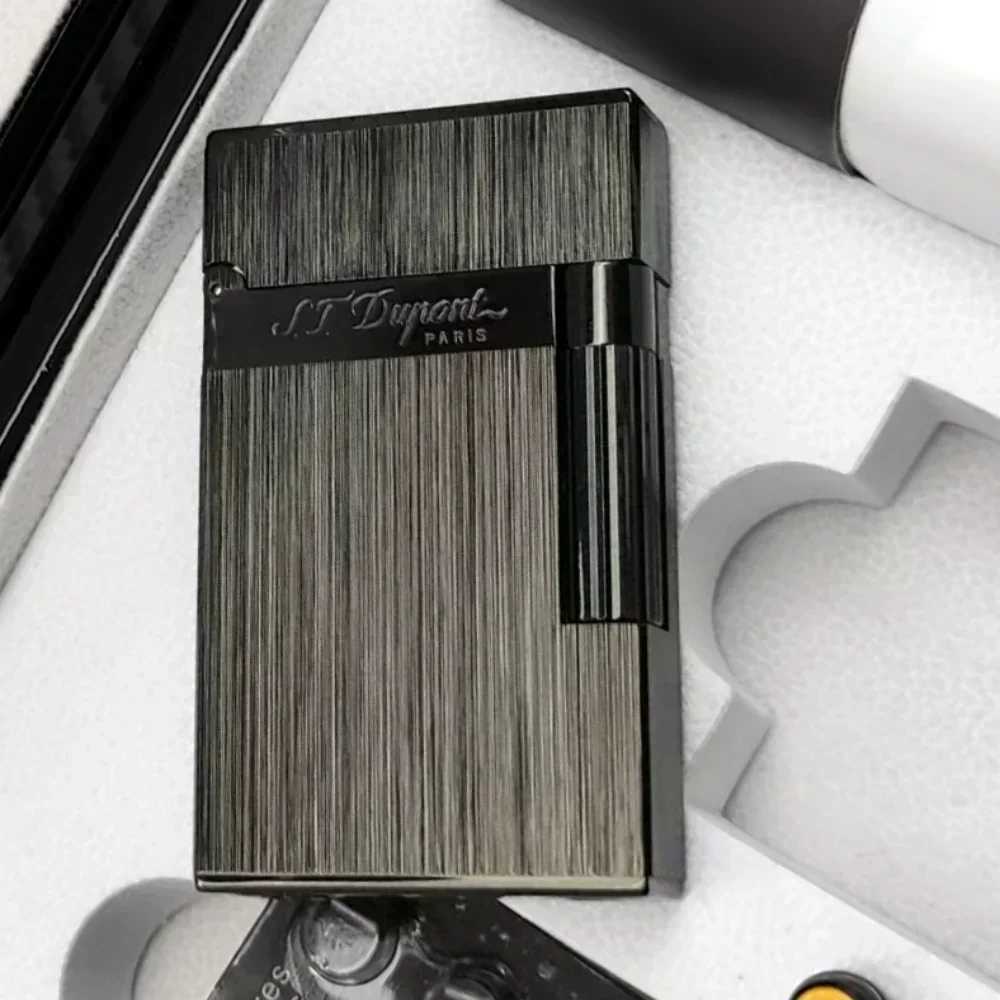 S.T. Dupont lighter ic brushed style crisp sound lighter top manufacturer quty gift for menC250312