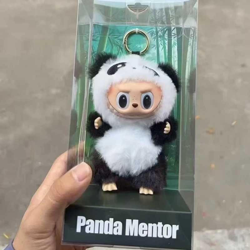 17cm Labubu Panda Mentor Series Blind Box Vinyl Doll Trend Decoration Keychain Collection 1 1 Copy High Quality Birthday Gift X250312