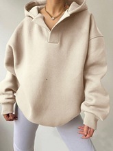 Autumn Winter Womens Sportswear Solid Color Long Sleeve Hoodie Solid Color Loose Hoodie Womens Top 241015