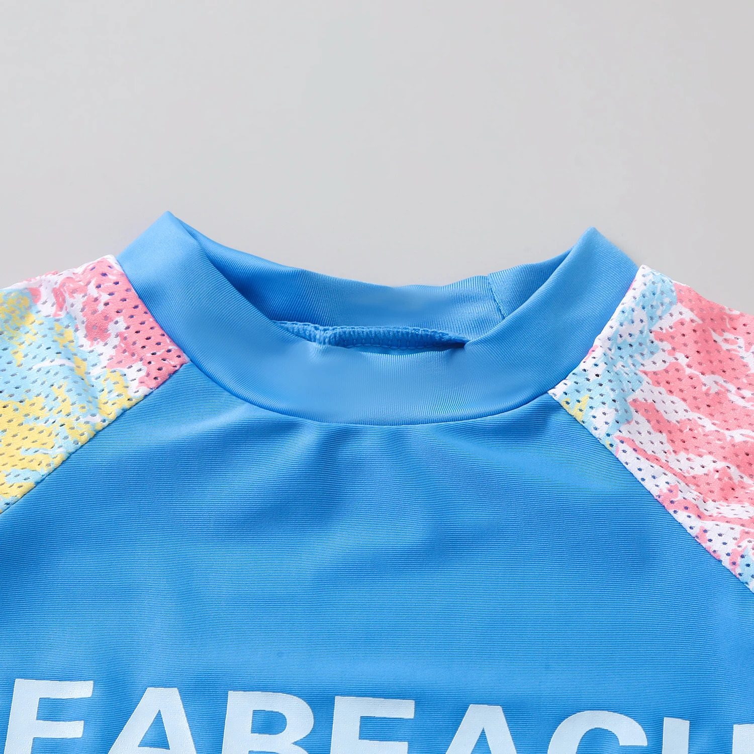 kids swimsuit girls long sleeve three-piece quick drying swimsuit student sports 250311