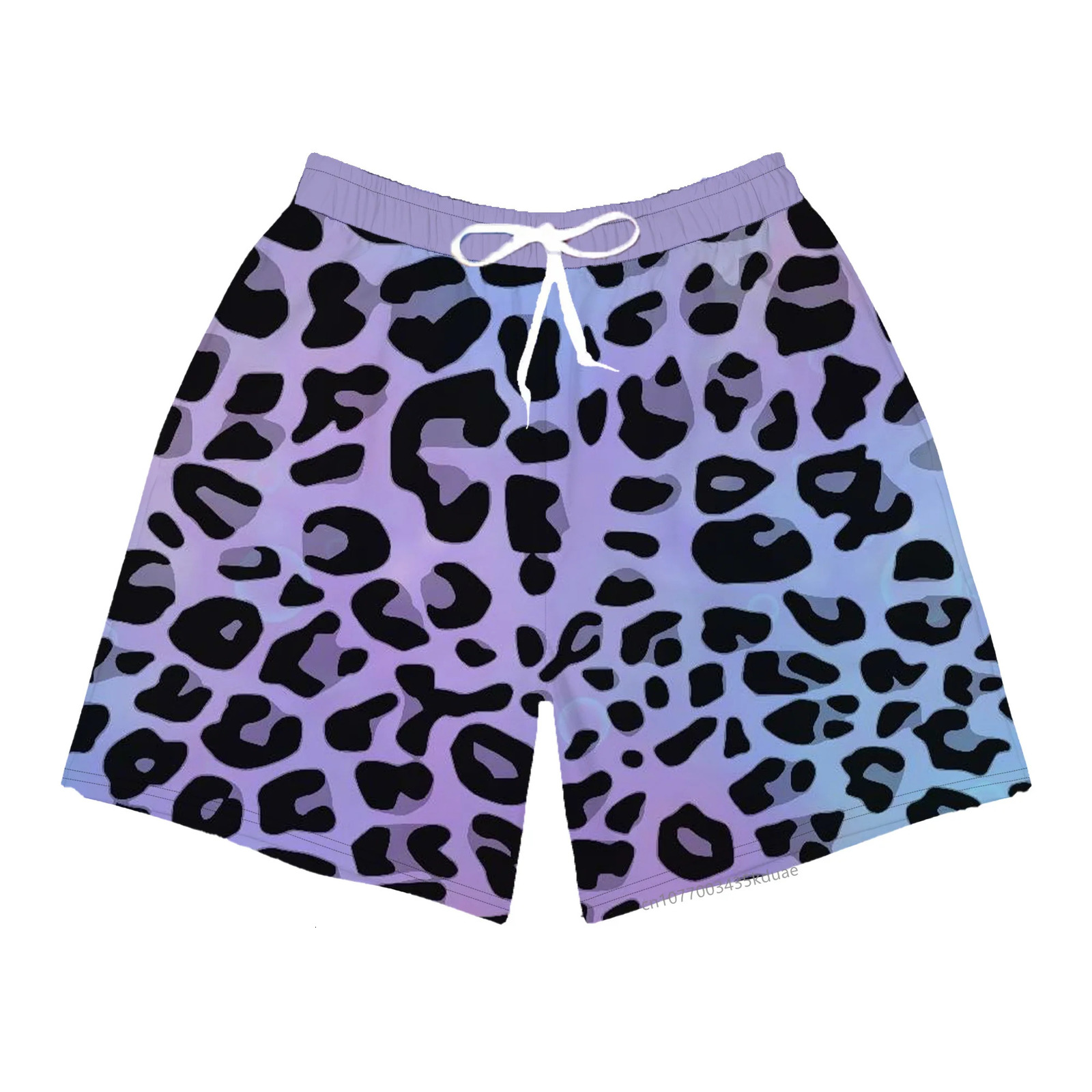 Leopard Printed Wild Short Hawaii Beach Vacation Shorts Men Summer Fashion Clothing s Womens Mens Animal Pattern Bottoms 250310