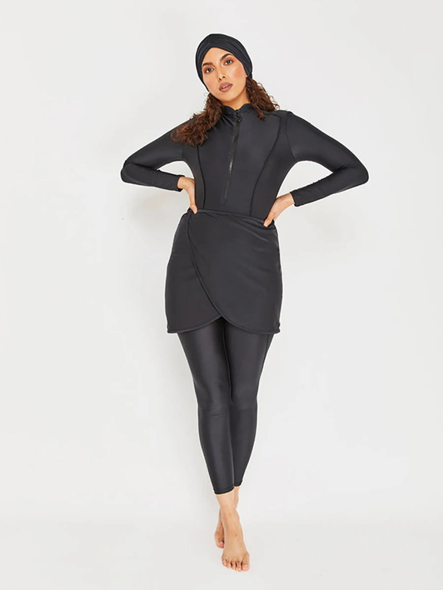 3PCS Modest Femmes Muslim Islamic Swimming Suit Swimwear Women Swimsuit 250311
