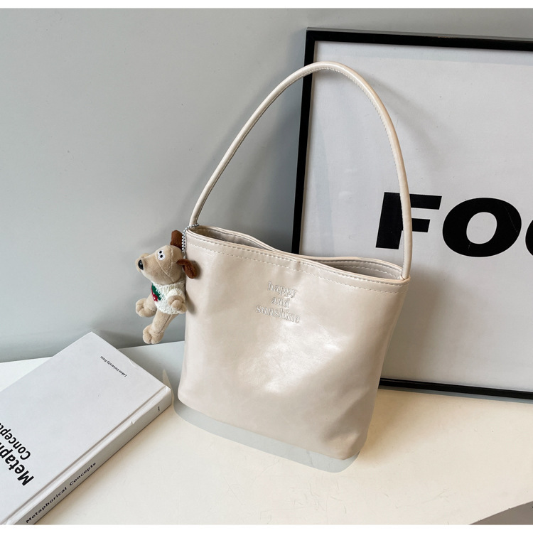 Korean Version Of Fashionable High quality Commuting Women s Armpit Bag 2025 New Multifunctional Fashion Designer Handbag Bucket Bag PU Leather Mini H