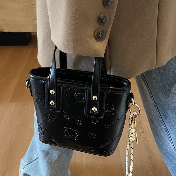 Korean Version Portable Fashion Designer Multifunctional Bucket Bag 2025 New Trend Women s Handbag Casual Shoulder Bag High-end Crossbody Bag