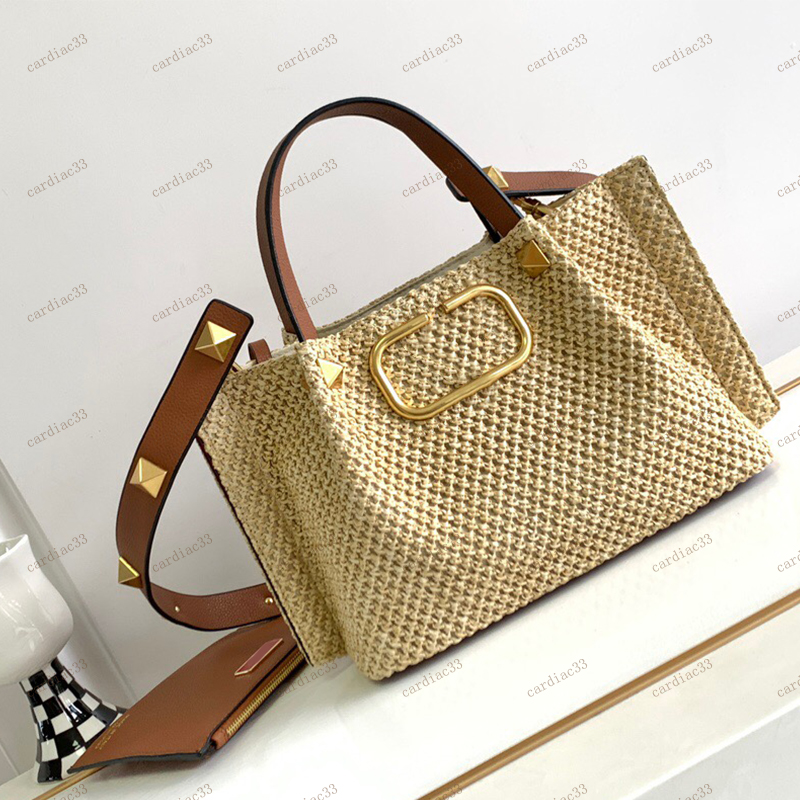 Designer bag Spring/Summer Tote Bag women's beach bag luxury Lafite Grass Weaving shopping bag designer beach bag French style shoulder bag handbag