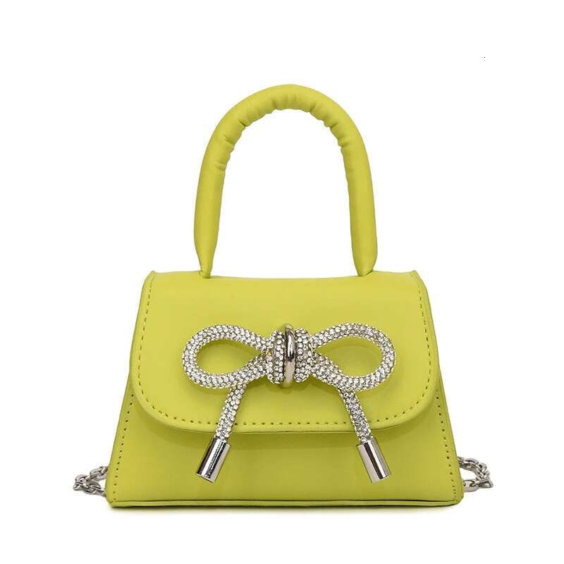 Bow Design Solid Color Mini Shoulder Bag High quality PU Leather Flip Cover Women s Crossbody Bag 2025 Fashion Designer Women s Chain Wallet And Handb