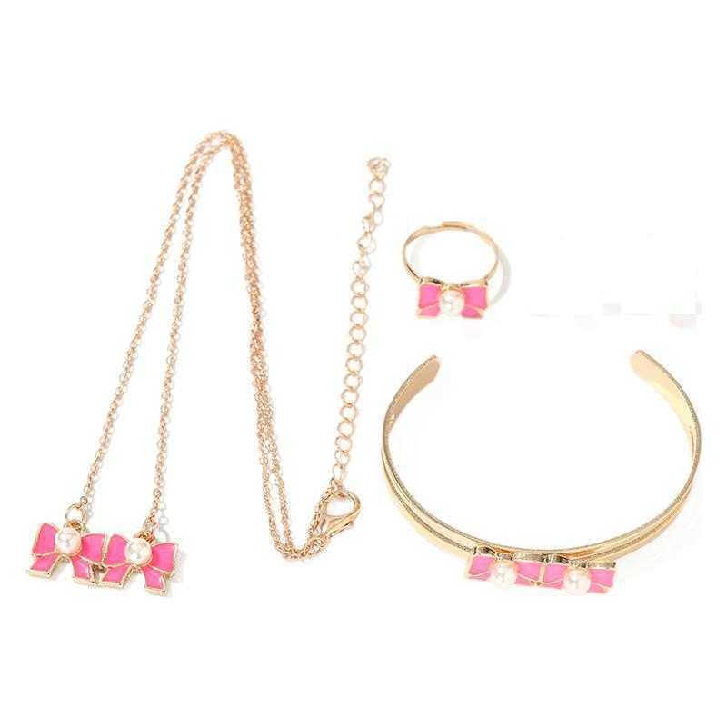 2023 new jewelry personalized bow shaped pearl bracelet temperament alloy bracelet W250312