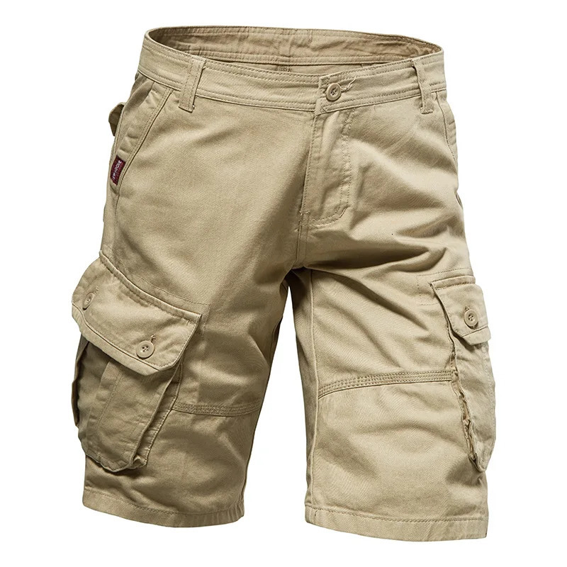 Mens Y2k Shorts Loose Large Size Multi-Pocket Overalls Summer Cotton Comfortable Nickel Pants Outdoor Casual Sports Beach Pants 250310