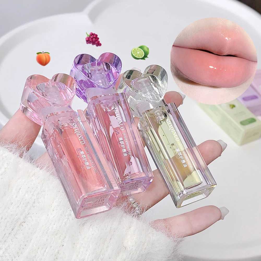 Plumping Jelly Lip Gloss Lasting Moisturizing Transparent Lip Oil Water Light Mirror Peach Lipstick Women Lips Makeup CosmeticsXJ250312