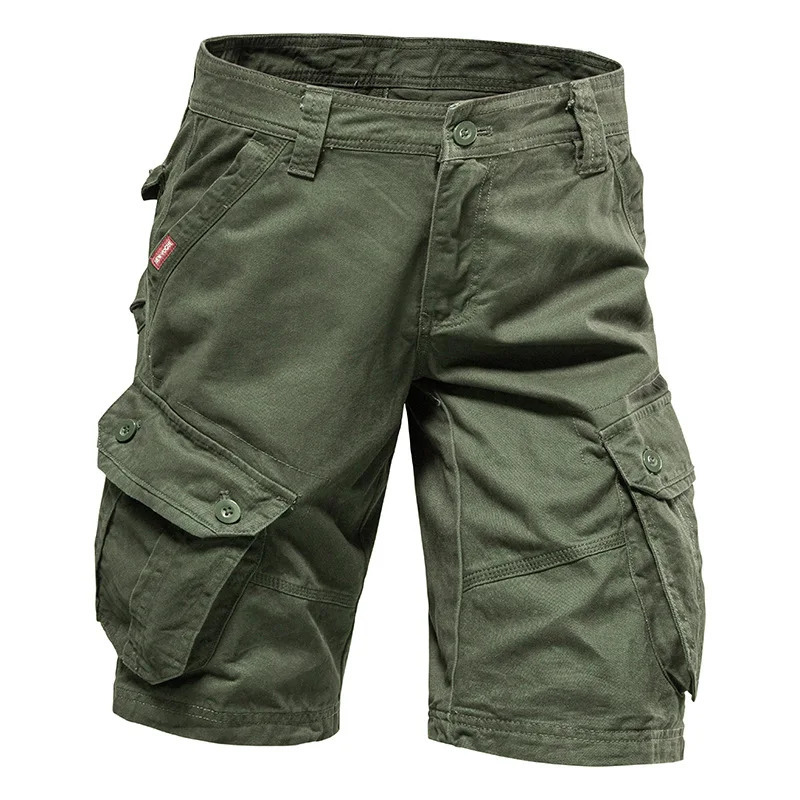 Mens Y2k Shorts Loose Large Size Multi-Pocket Overalls Summer Cotton Comfortable Nickel Pants Outdoor Casual Sports Beach Pants 250310