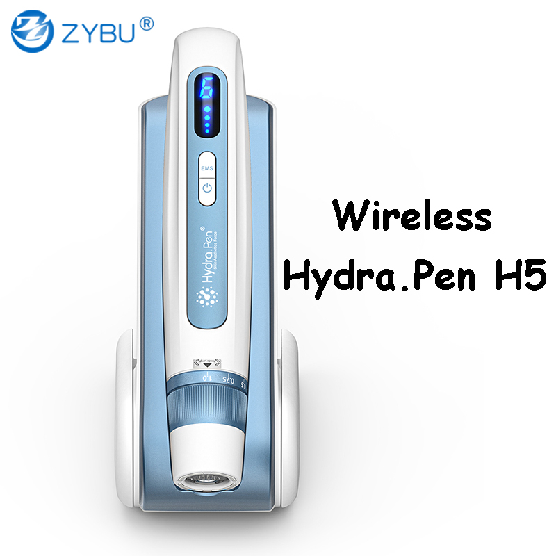 Wireless Hydra Pen H5 EMS Microneedle Dermapen With 2pcs 12 Needles Cartridge Automatic Serum Applicator Beauty Skin Care Hydra.Pen Derma MTS Meso Too