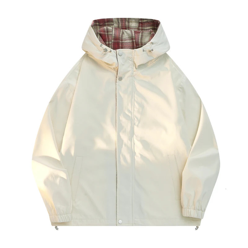 Spring and Autumn Mens Womens Outdoor Sports Mountain British Wind Storm Jacket Travel Leisure Fashion Reversible 250312