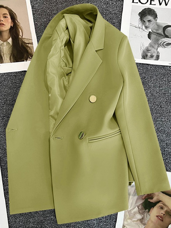 L310Chic Spring/Autumn Outfit Essential: Trendy Korean Inspired Women's Suit Jacket with Timeless Appeal