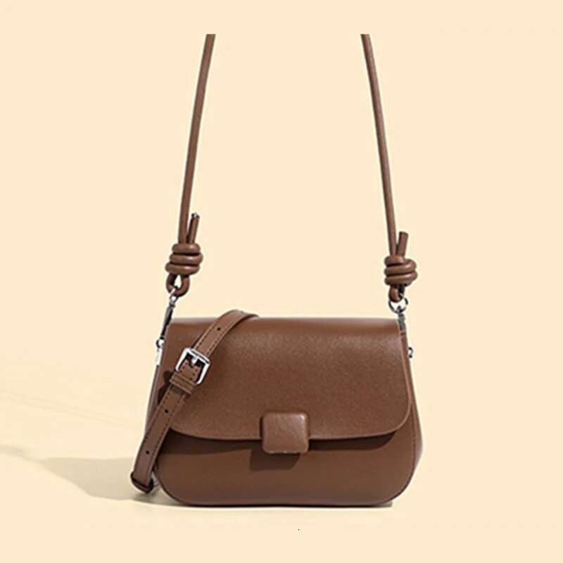 Hifashion Vintage Genuine Leather Underarm Small Shoulder Bags For Women 2025 Trend Designer Saddle Crossbody Ladies Handbags