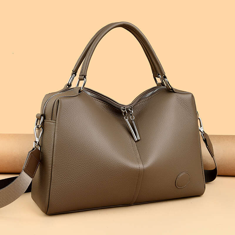 Women's Bags Handbag Genuine Leather Autumn New Fashionable Style Handbag With High-End Feel, Large Capacity, Niche Crossbody Bag For Women