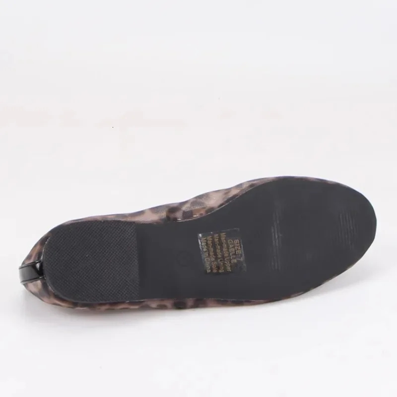 Leopard print mesh shoes women casual transparent ballet flats mary janes shoes Ladies round toe hollow out elegant Loafers 250312