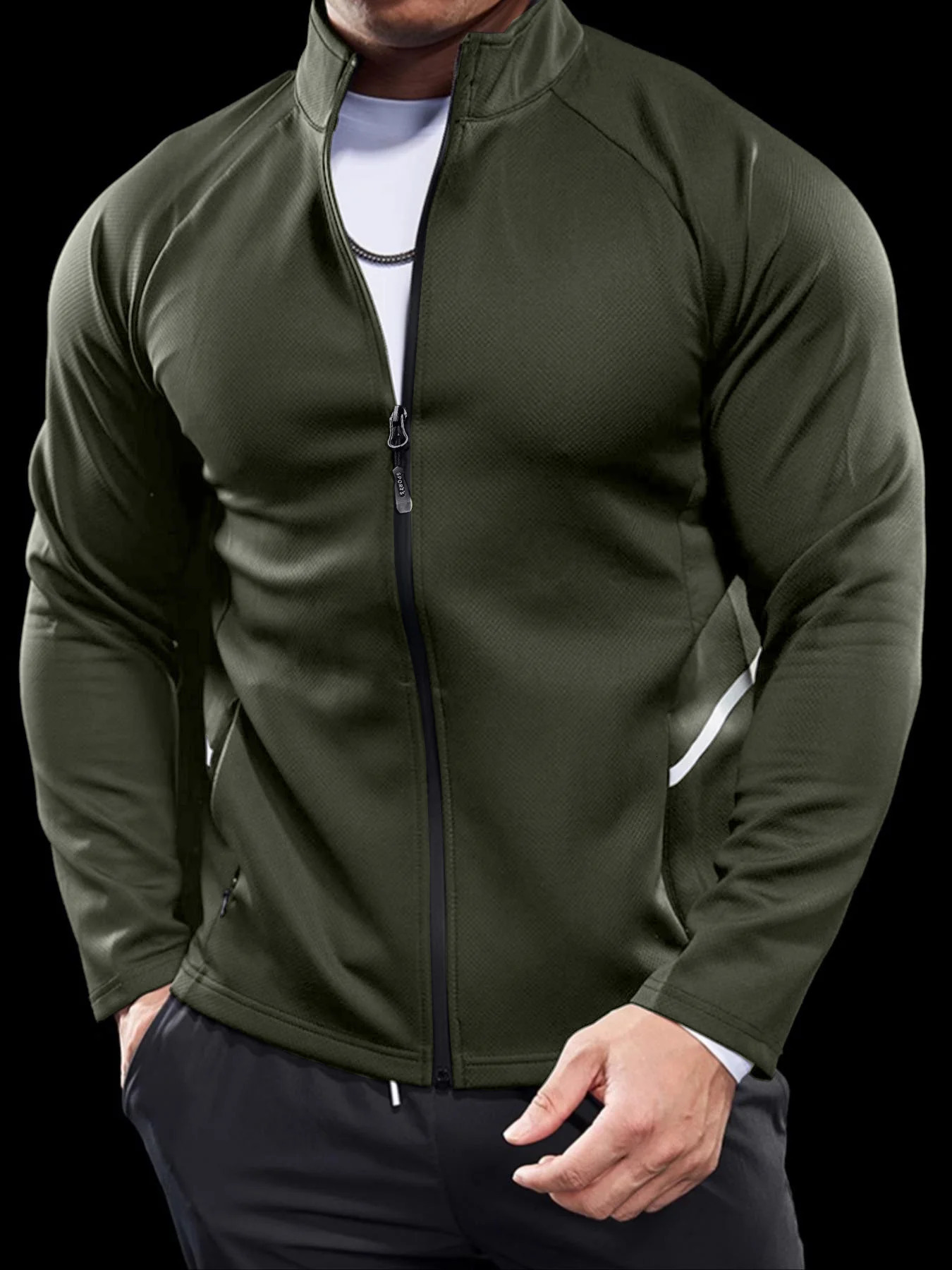 Mens Jackets Training Wear Muscle Curves Fitness Casual Lightweight Slim Quick Dry Running Boyfriends Gift 250312