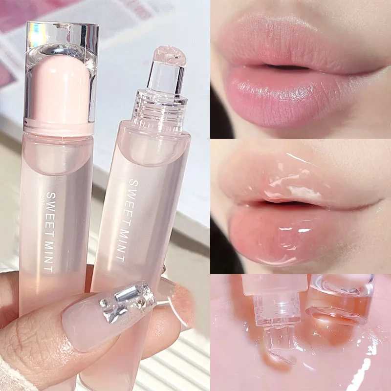 Plumping Jelly Lip Gloss Lasting Moisturizing Transparent Lip Oil Water Light Mirror Liquid Lipstick Women Lips Makeup CosmeticsXJ250312