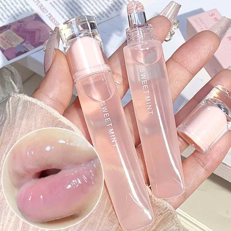 Plumping Jelly Lip Gloss Lasting Moisturizing Transparent Lip Oil Water Light Mirror Liquid Lipstick Women Lips Makeup CosmeticsXJ250312