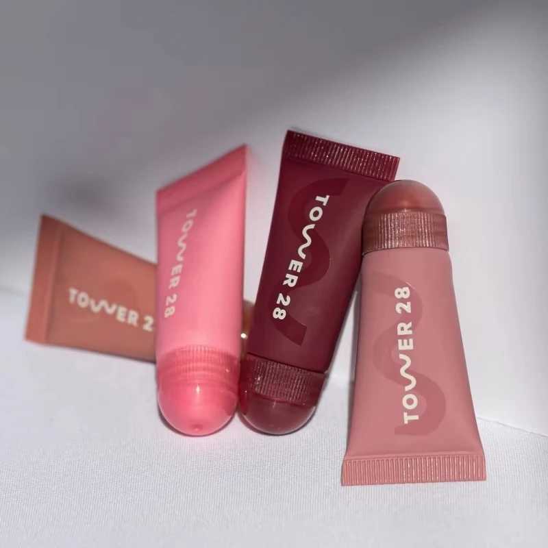 28 Beauty Lip Tint Moisturizing Set 4PCS Moisturizing Lip Glaze Makeup Lip Gloss Plumper Long Lasting Liquid Lipstick 5ml*4 W250312