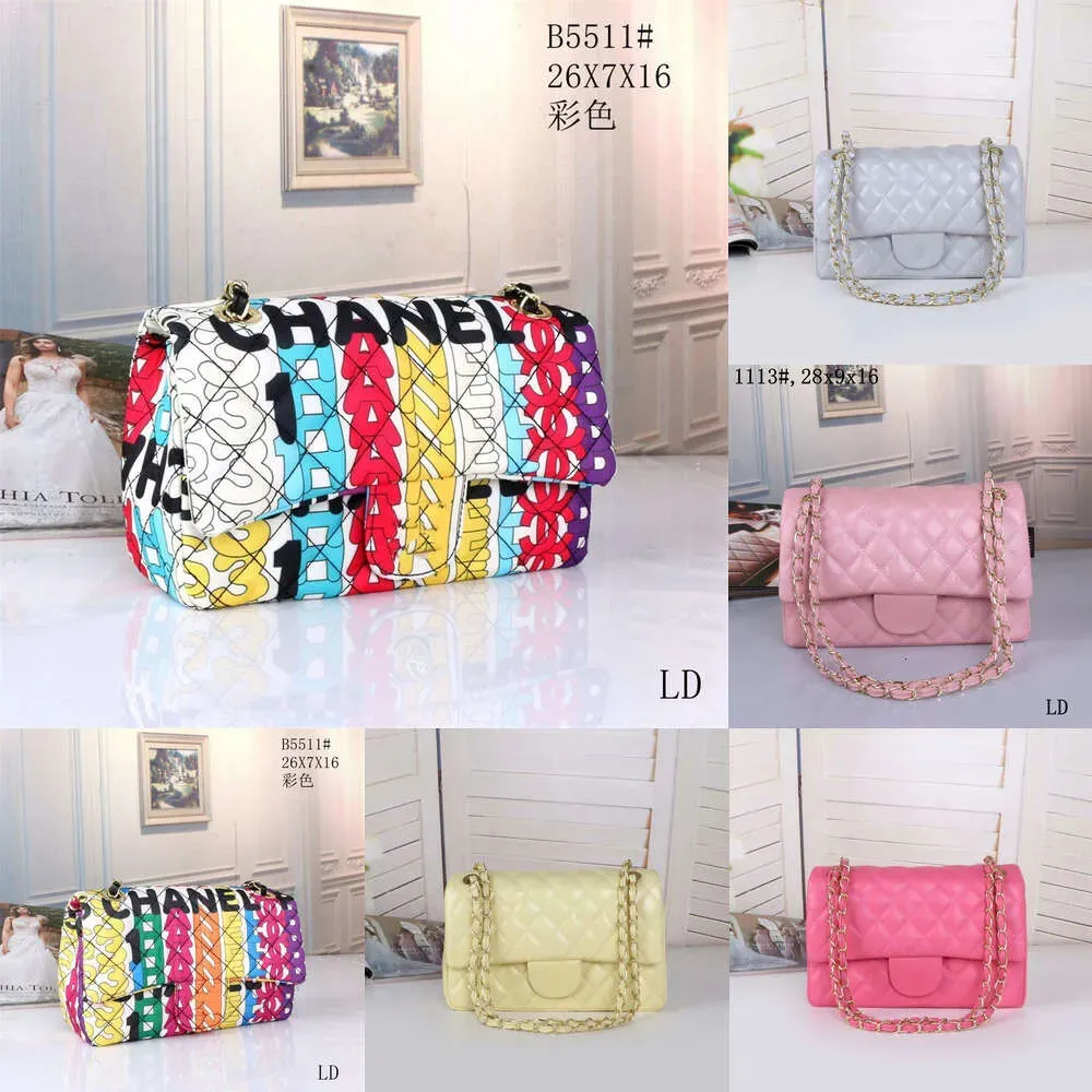 2025 luxuries bags Top designer tote women bag custom brand handbag Womens leather gold chain crossbody black white pink cattle shoulder clutch CC02