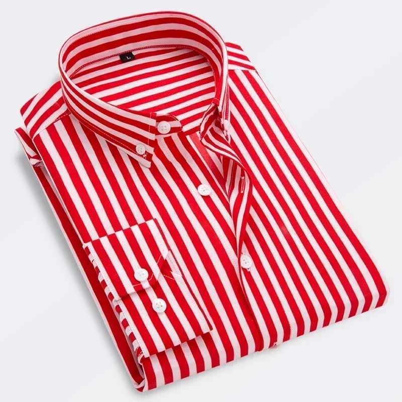 New mens shirt mens dress striped mens casual long sleeved business formal checkered shirt camisa social W250312