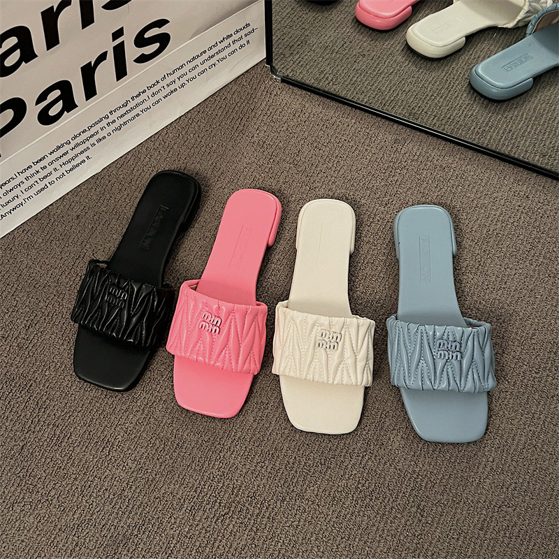 free shipping designer slippers for women womens white blue black pink beige indoor outdoor casual shoe sandals slides new