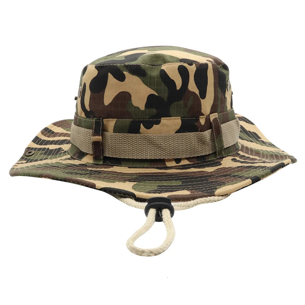 Outdoor Mens Solid Big Eaf Sun Hat Bucket AntiUV Protection Women Summer Hiking For Fishing Camper Camp Cap 250304