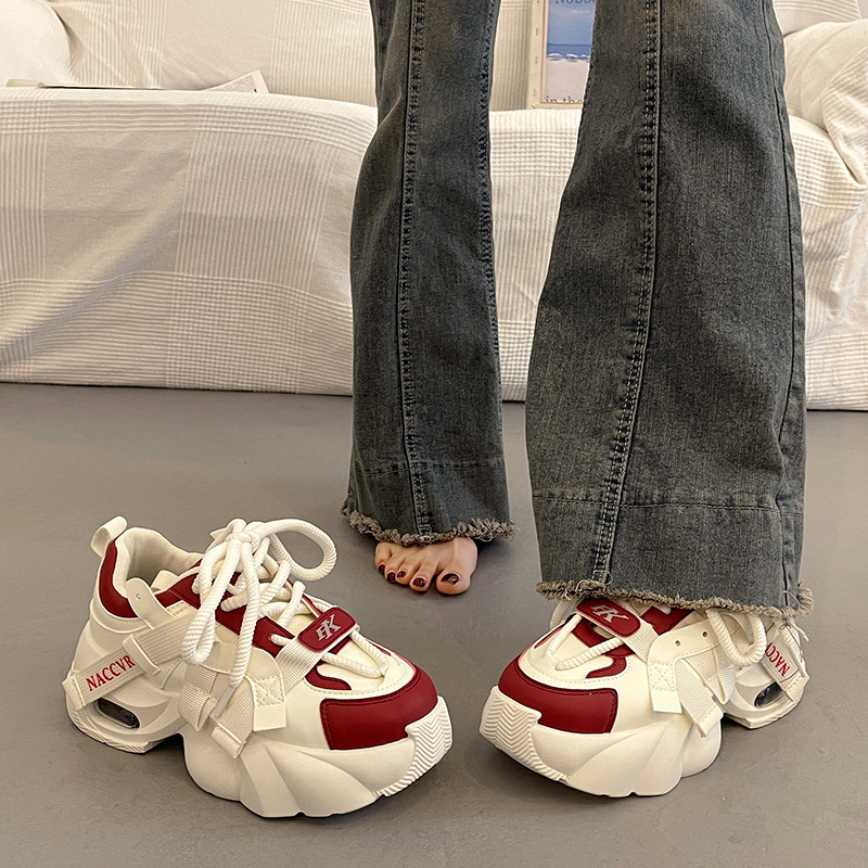 2025 New Thick Bottom Designer Trendy Fashion Spring/Summer Korean Style Height Increasing Multi functional Women's Shoes