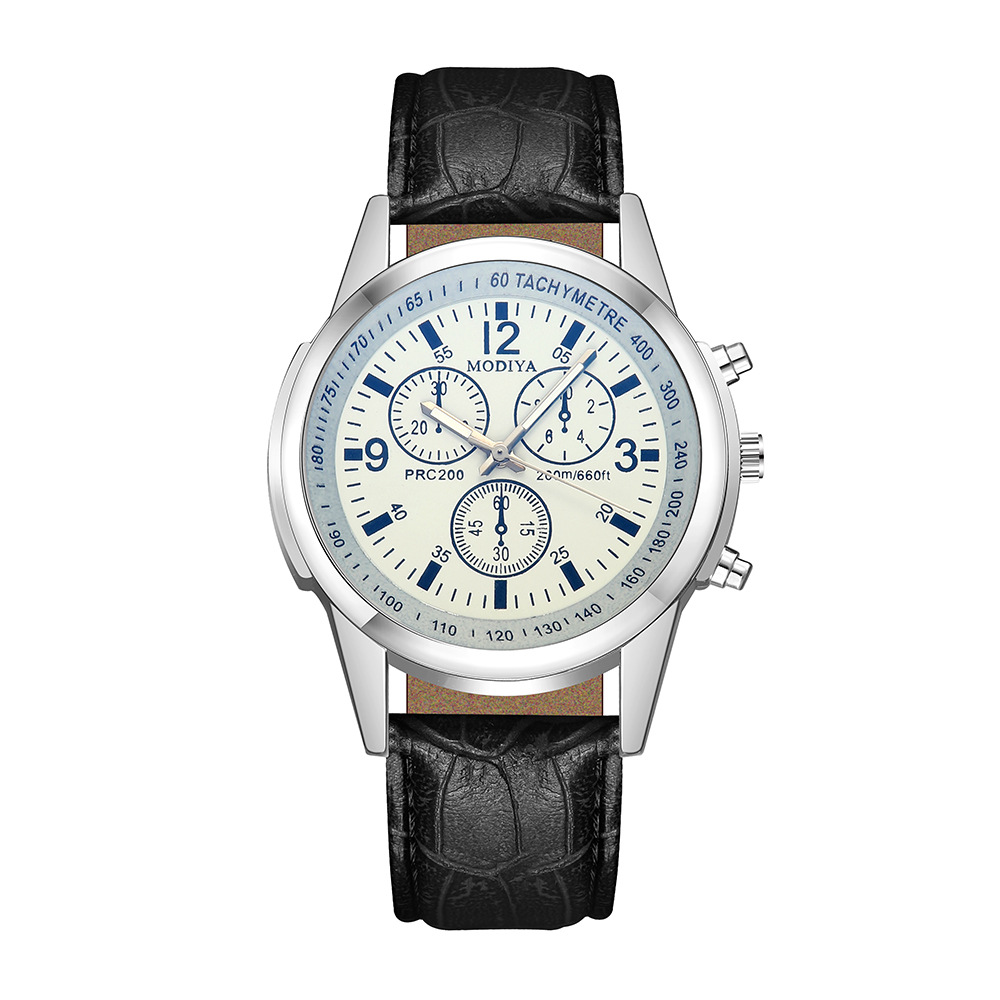 Stylish Mens Quartz Watch with Blue Light Glass Belt for Fashionable Men Trendy and Decorative Timepiece for Everyday Wear
