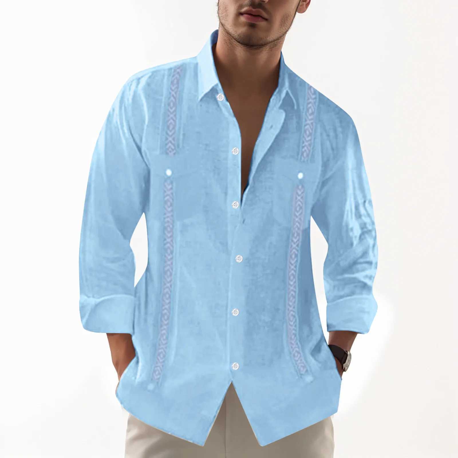 Mens minimalist solid shirt with button elasticity lightweight outdoor sports shirt autumn long sleeved lapel collar fashionable shirt W250312