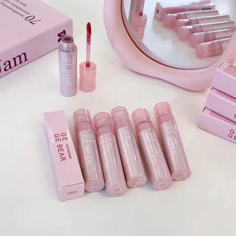 Gege Bear Water Gel Lip Gloss Hydrating Crystal-Clear Shine with Long-Lasting Color and Natural Finish W250312