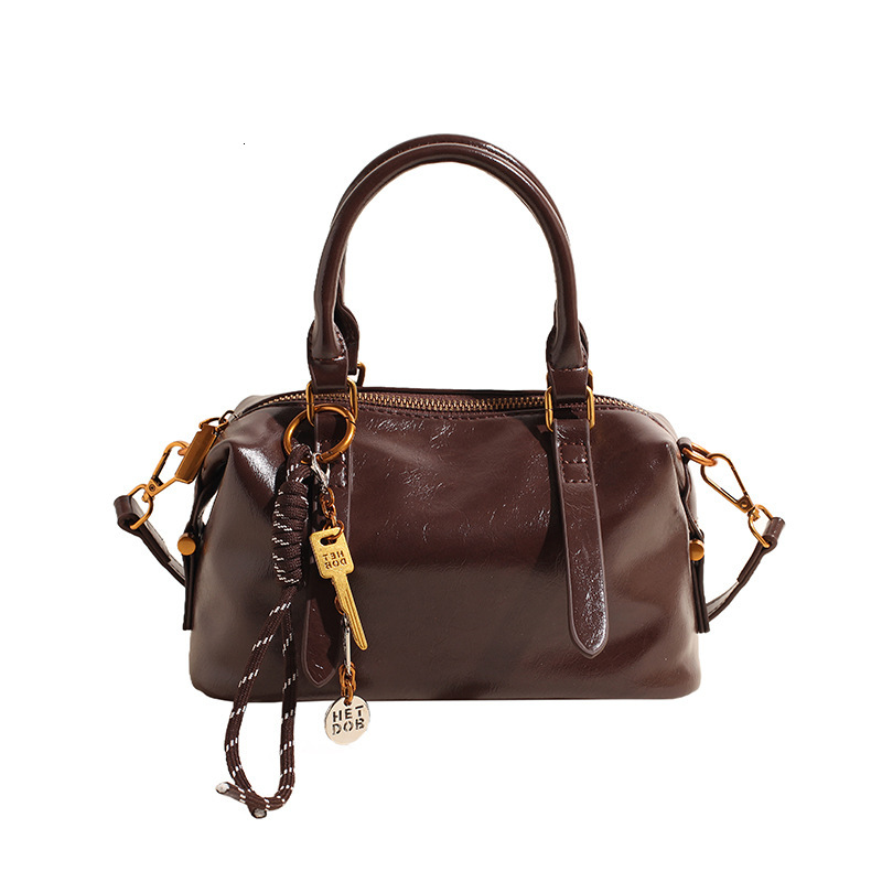 High Quality PU High end Soft Leather Boston Women s 2025 New Multifunctional Fashion Designer Trendy Handbag Shoulder Bag Crossbody Bag Wallet Storag