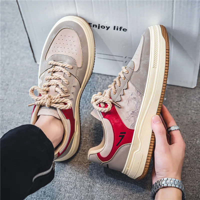Original Mens Tennis Shoes Fashion Casual Men Shoes Gym Footwear Platform Cozy Skate Shoes In 250310