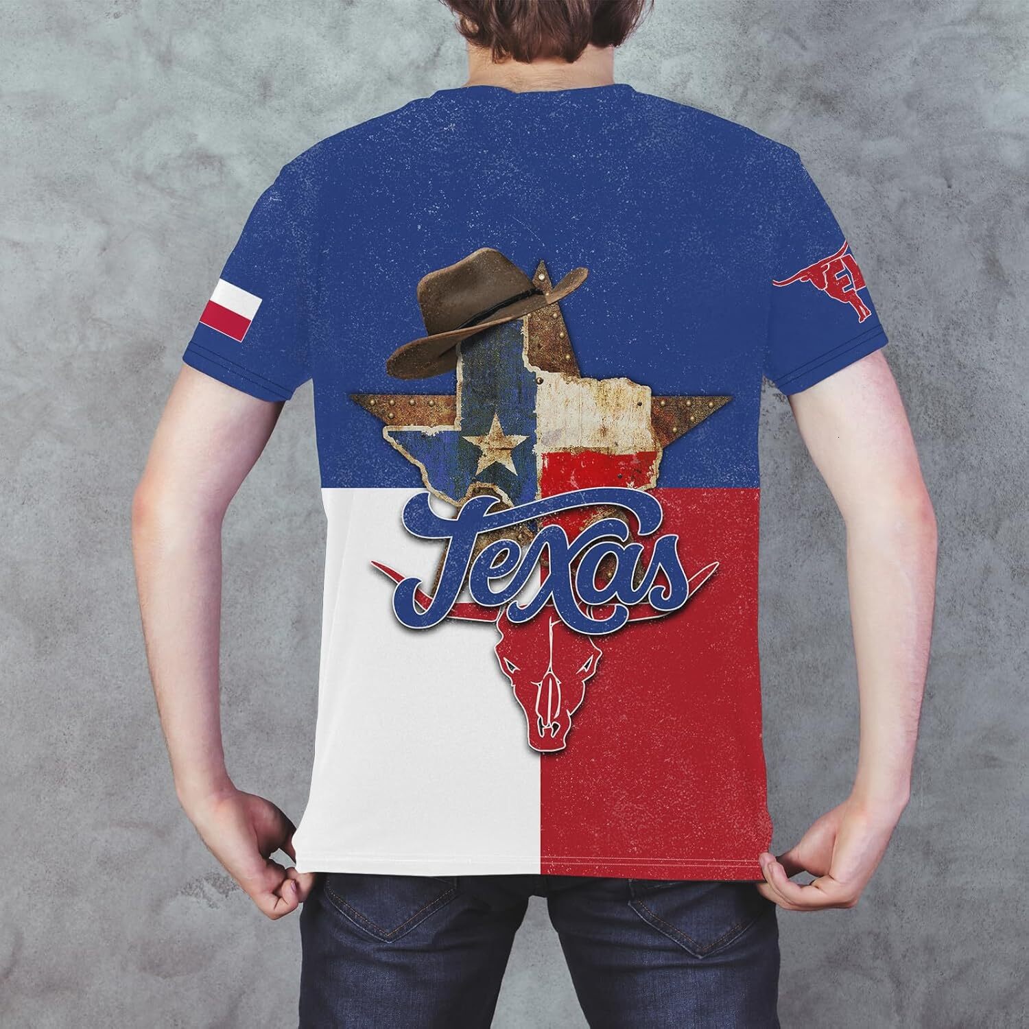 Mens T shirt Men's American State T-Shirts 3D Printed Novelty Graphic Short Sleeve Shirts Casual Crew Neck Tees Unisex Fashion