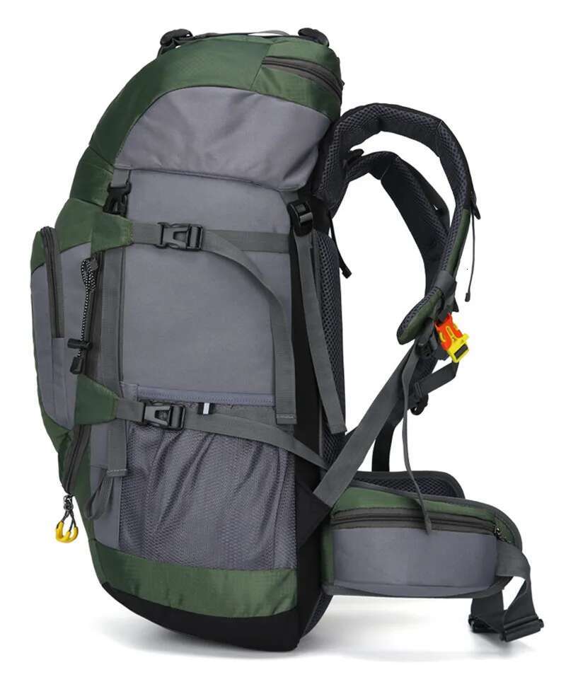 2025 New 60 Liter Outdoor Sports Camping Travel Mountaineering Hiking Waterproof Rain Cover Backpack
