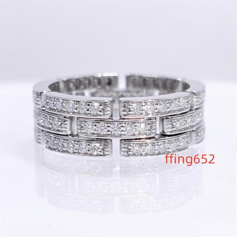 New Design Custom Moissanite Silver 925 Men Jewelry VVS DEF Moissanite Band Men Hip Hop Rings