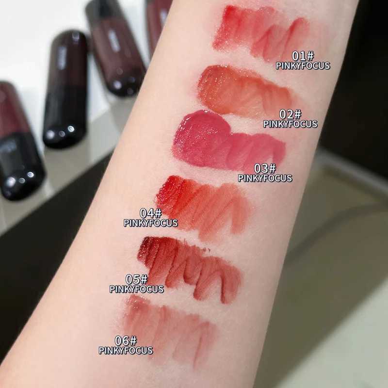 Red Brown Mirror Lip Glaze Water Light Moisturizing Non-stick Cup Highly Pigmented Red Liquid Lipstick Lip Tint Makeup CosmeticsXJ250312
