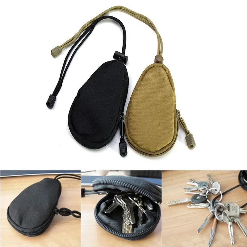 Mini Key Wallets Holder Men Coin Purses Key Holder Housekeeper Keys Organizer Women Keychain Bag Purse Zip Key Wallet Cover Bags 250311