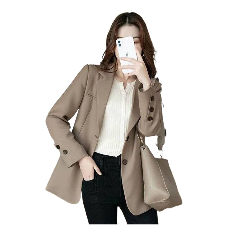 X3111Trendy Short-Style Women's Blazer - Comfortable Slim Fit Suits for Seasonal Wear