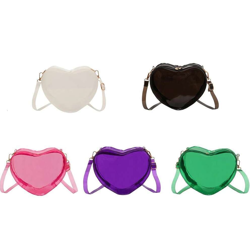 Sweet Love Peach Shaped Crossbody Bag With One Shoulder Jelly Simple Fashion Designer Women s Transparent Mini Handbag Summer Trendy Handbag Wallet Sh