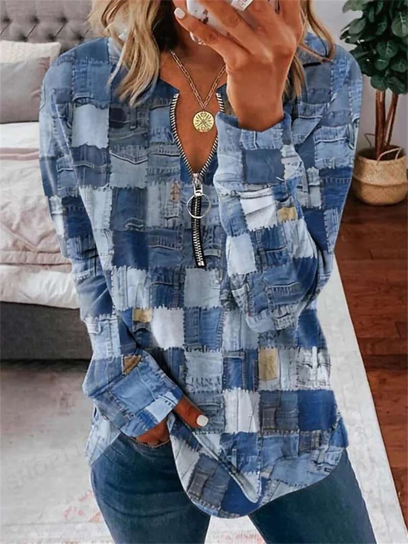 Striped Women Fashion Zipper Hoodies Y2k Casual Sweatshirt Zip Up Hoodie Oversized Sudaderas Lattice Coats Ladies Sweats