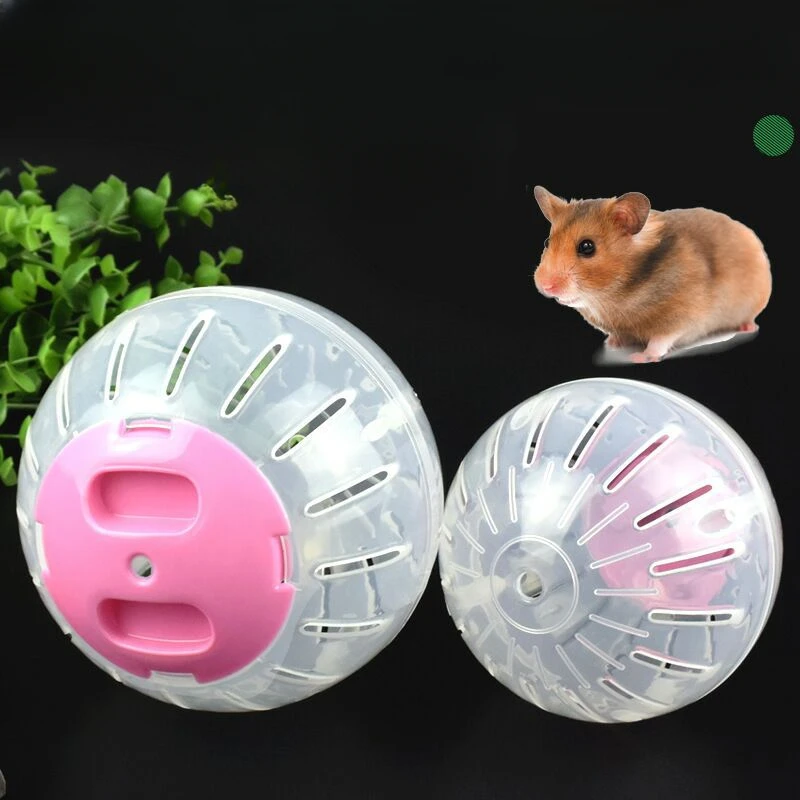 Color Cover Running Ball Pet Hamster Toy Clear Roller Fitness Crystal Sports Wheel Pet Supplies