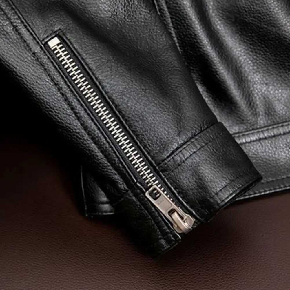 Autumn New Men Leather Coat Korean Fashion Genuine Leather Sheepskin Men Leather Jacket Trend Casual Fit Slim Baseball ClothesT250311