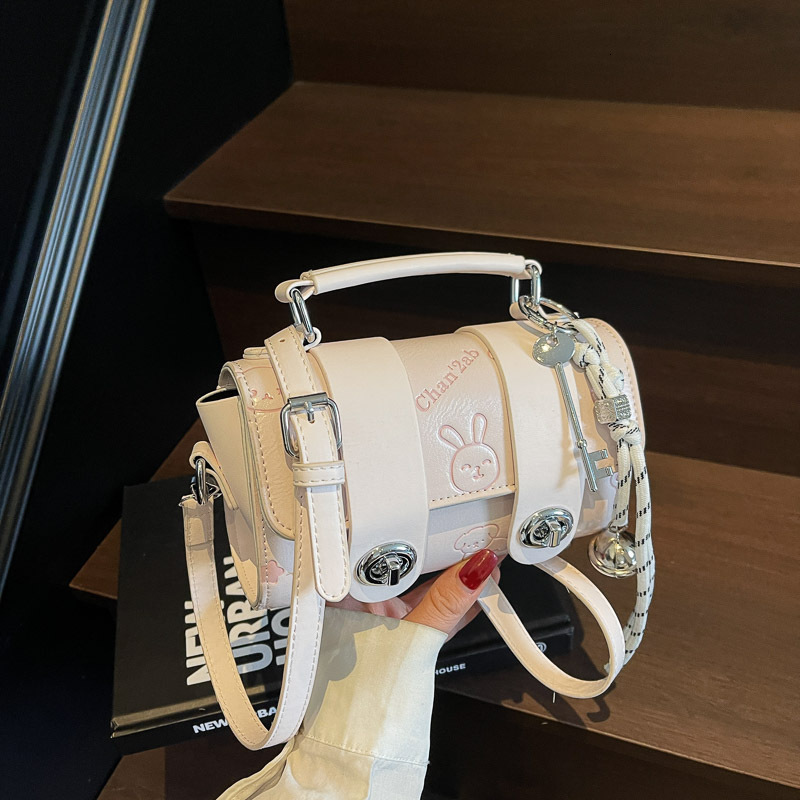 Cute Rabbit Printed Pattern Handbag 2025 New Women s Designer Fashion Underarm Bag Trendy High Quality Wallet Storage Bag Mini Crossbody Bag
