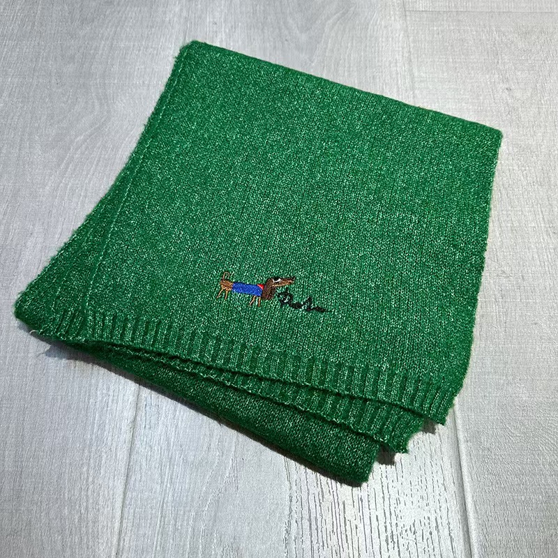 K105 Korean high-grade pure color wool scarf for women all-match new autumn and winter knitted shawl fashionable thick warm neck scarf